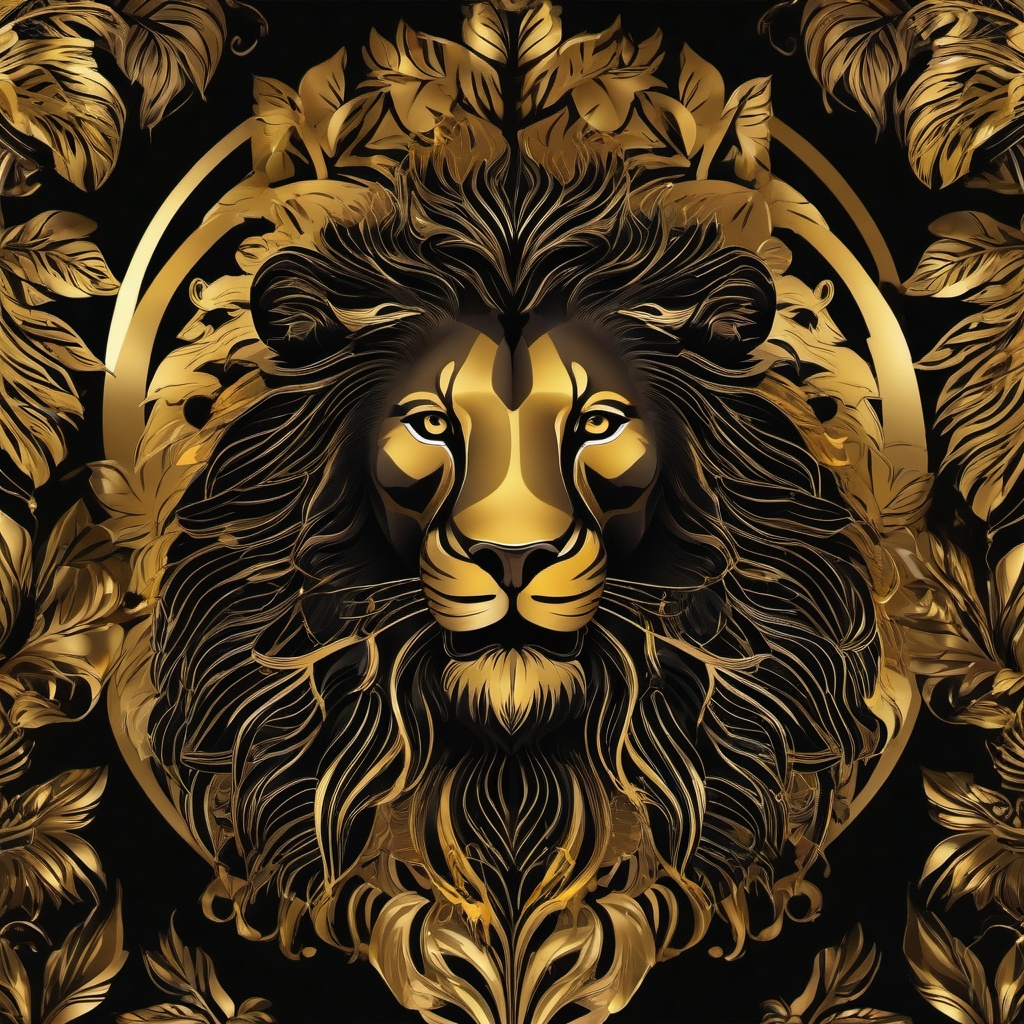 Lion Background Wallpaper - black and gold lion wallpaper  