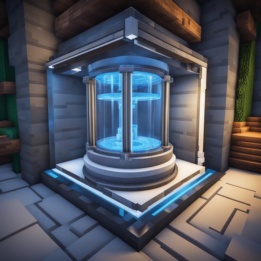 cryogenic freezing chamber for time-travel experiments - minecraft house design ideas 