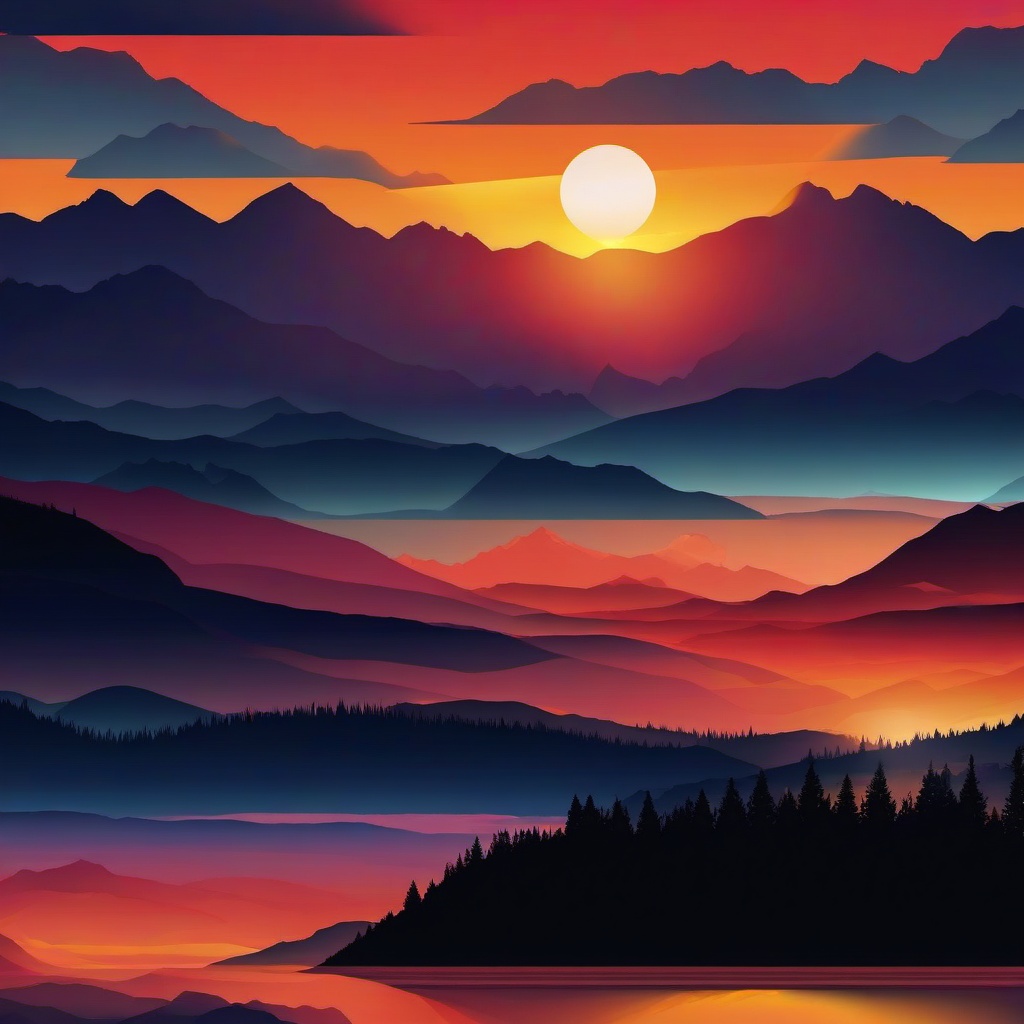 Mountain Background Wallpaper - mountain with sunset background  