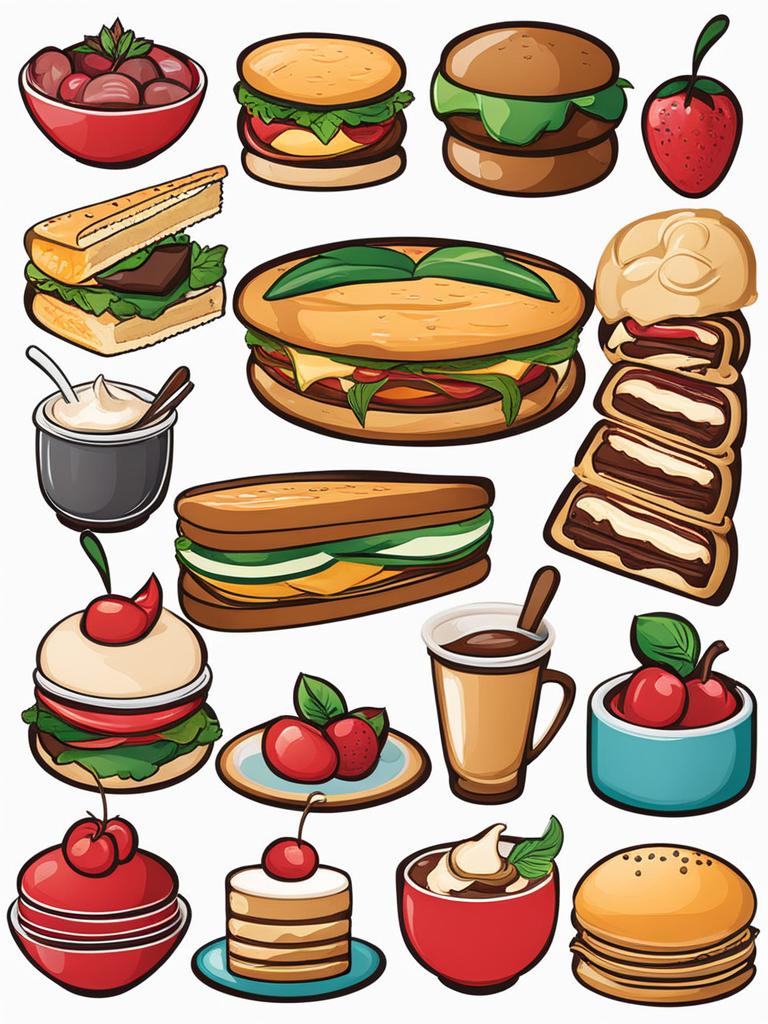 food clipart - displaying mouthwatering culinary delights. 