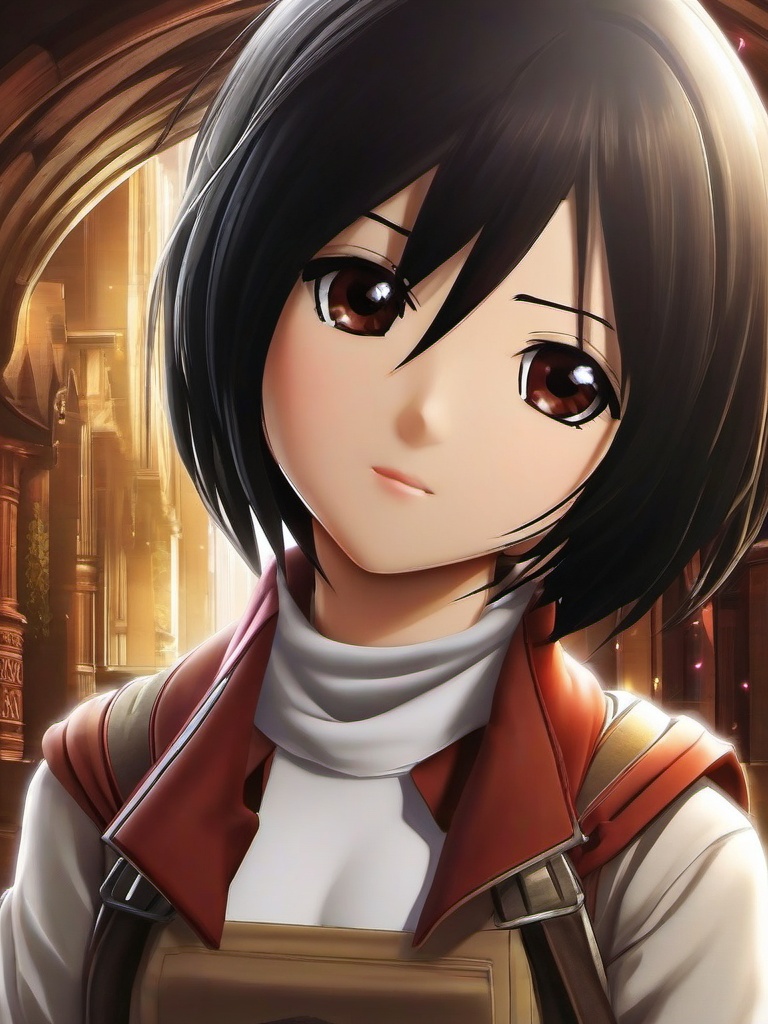 cute mikasa wallpaper  ,mobile iphone background wallpaper