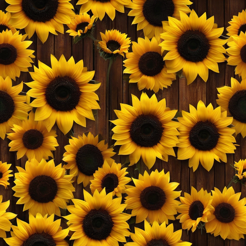 Sunflower Background Wallpaper - sunflower on wood background  