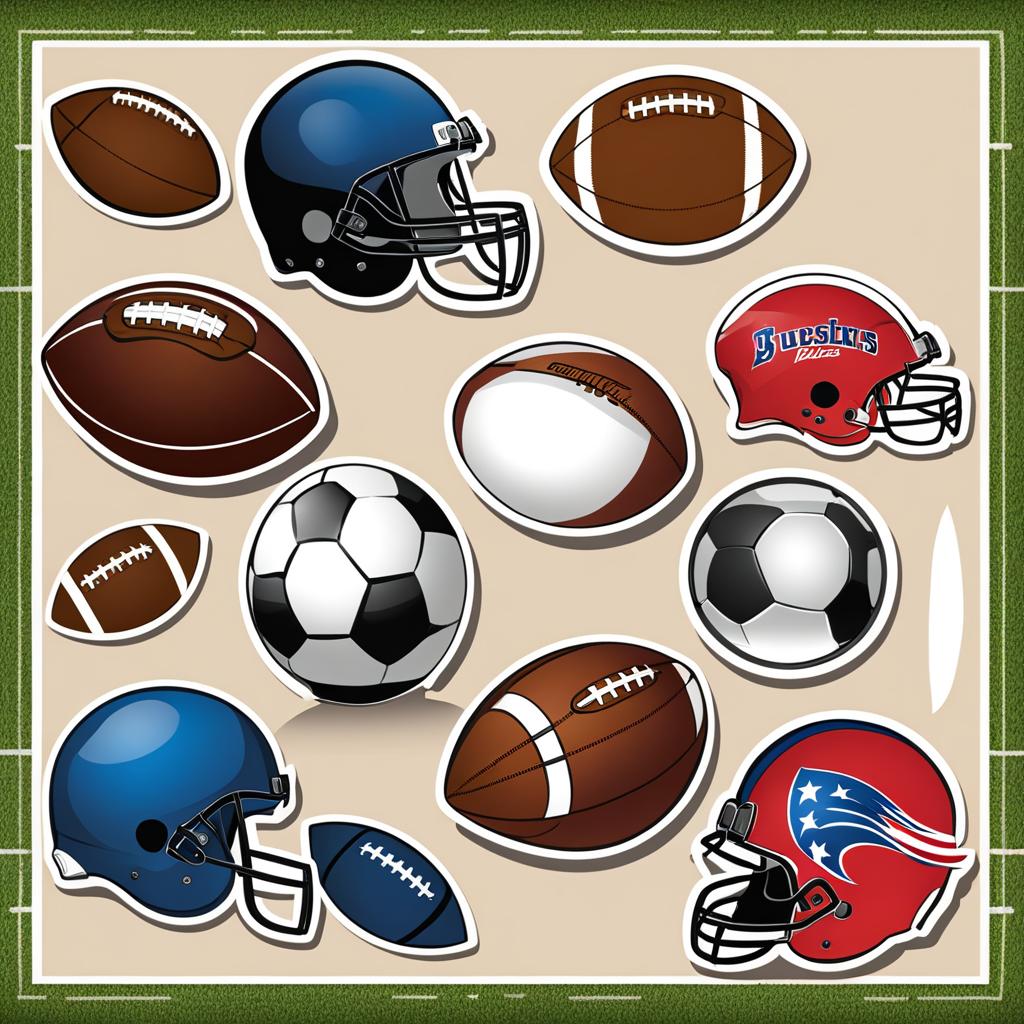 football clipart - football design for sports-related graphics. 