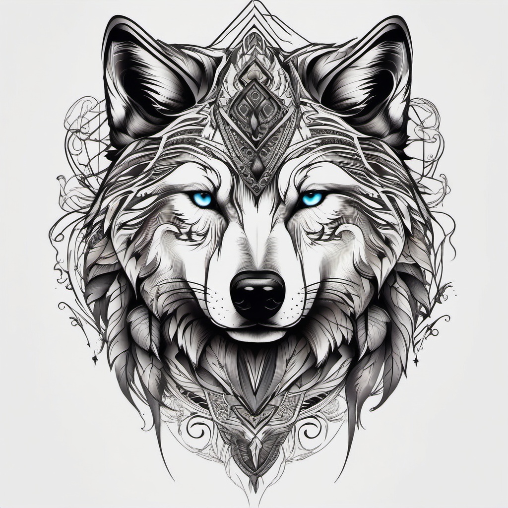 Cool Tattoos Wolf,assortment of cool and captivating wolf tattoos, each a unique piece of art. , tattoo design, white clean background