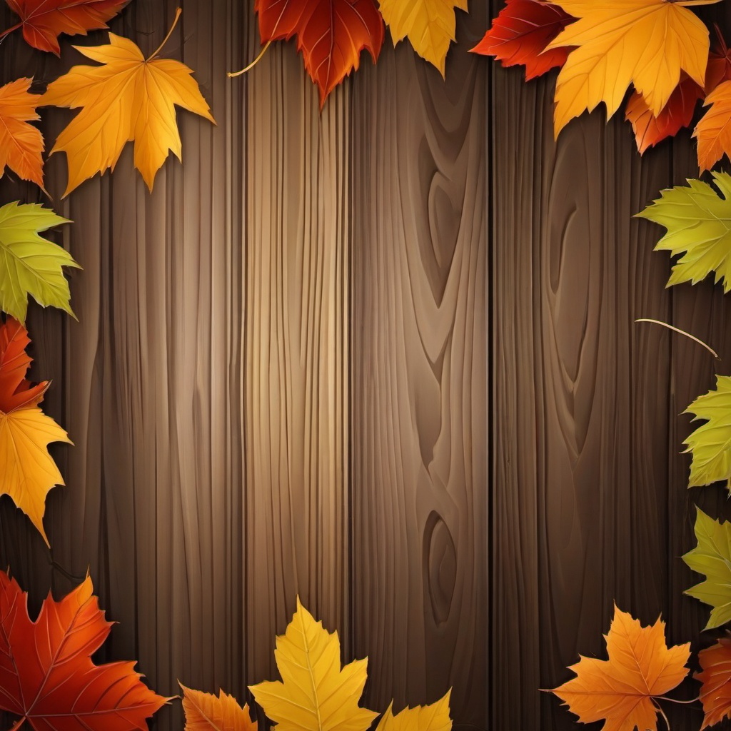 Wood Background Wallpaper - wood background with fall leaves  