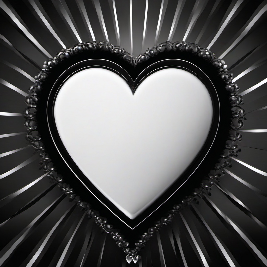 Heart Background Wallpaper - white heart in black background  