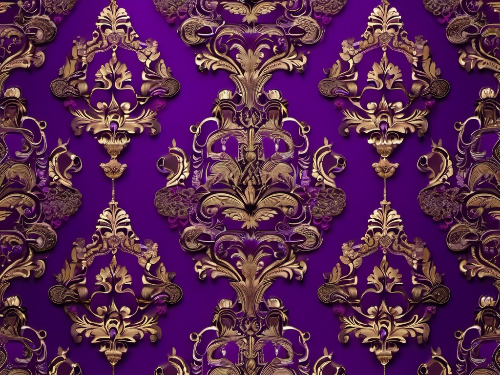 Regal Palace Purple Wallpapers intricate details, patterns, wallpaper photo