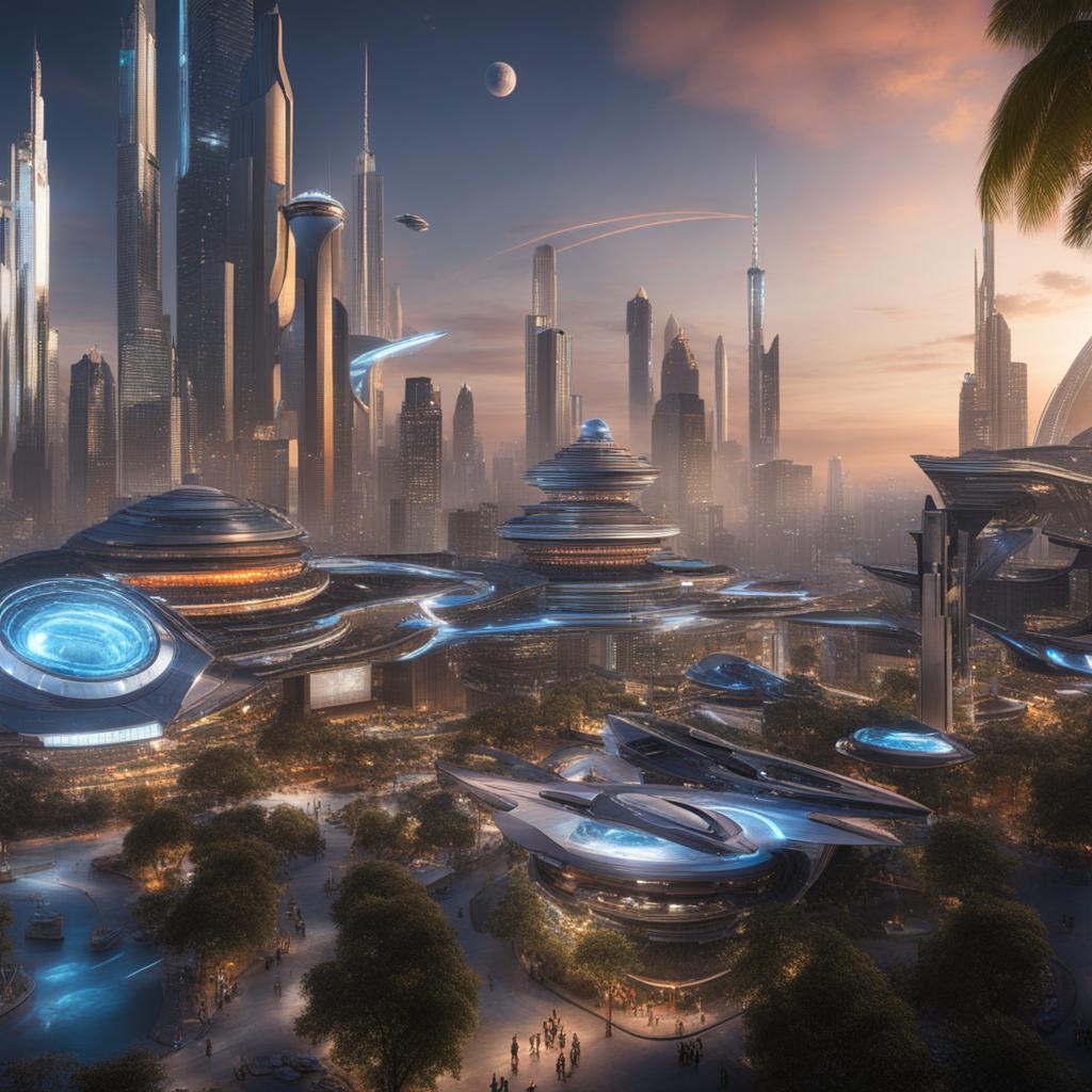 immerse yourself in the futuristic robot paradise, a city where robots cater to your every need. 