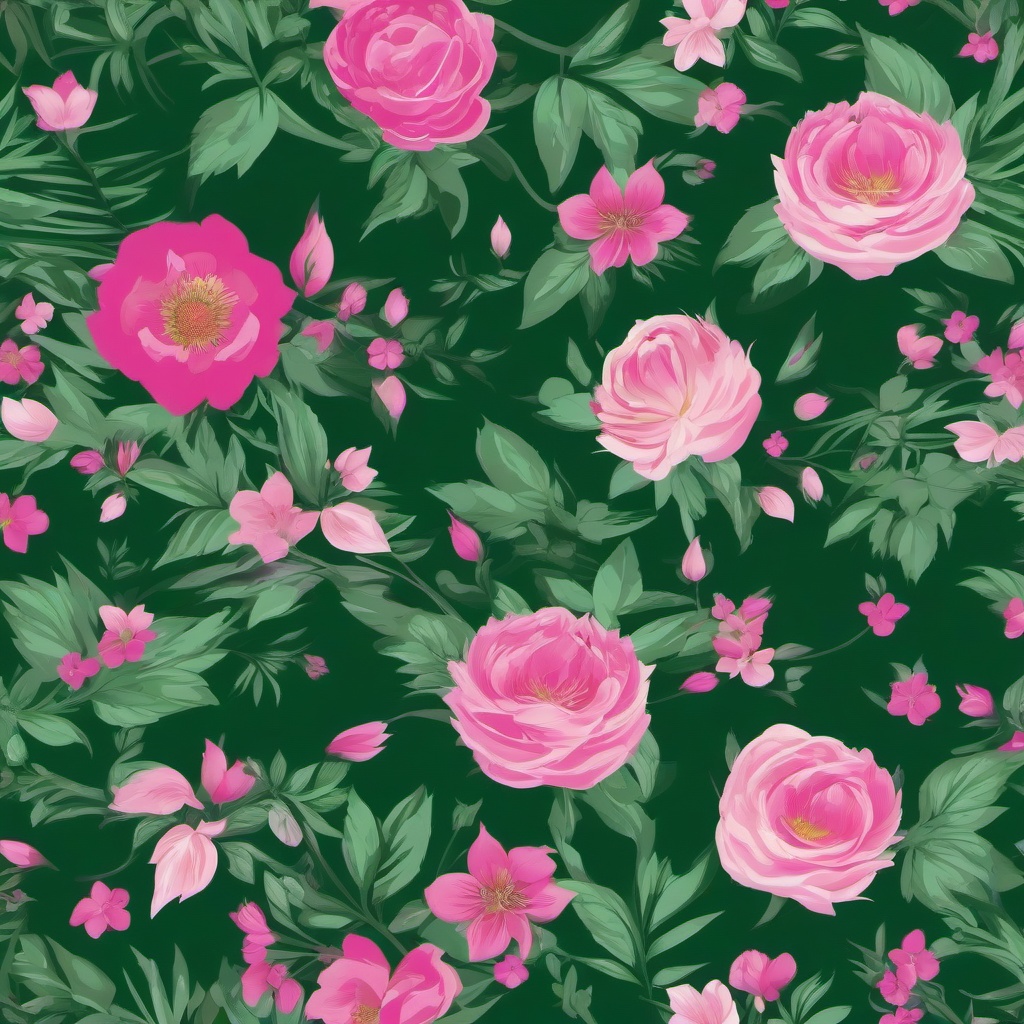 green and pink background  