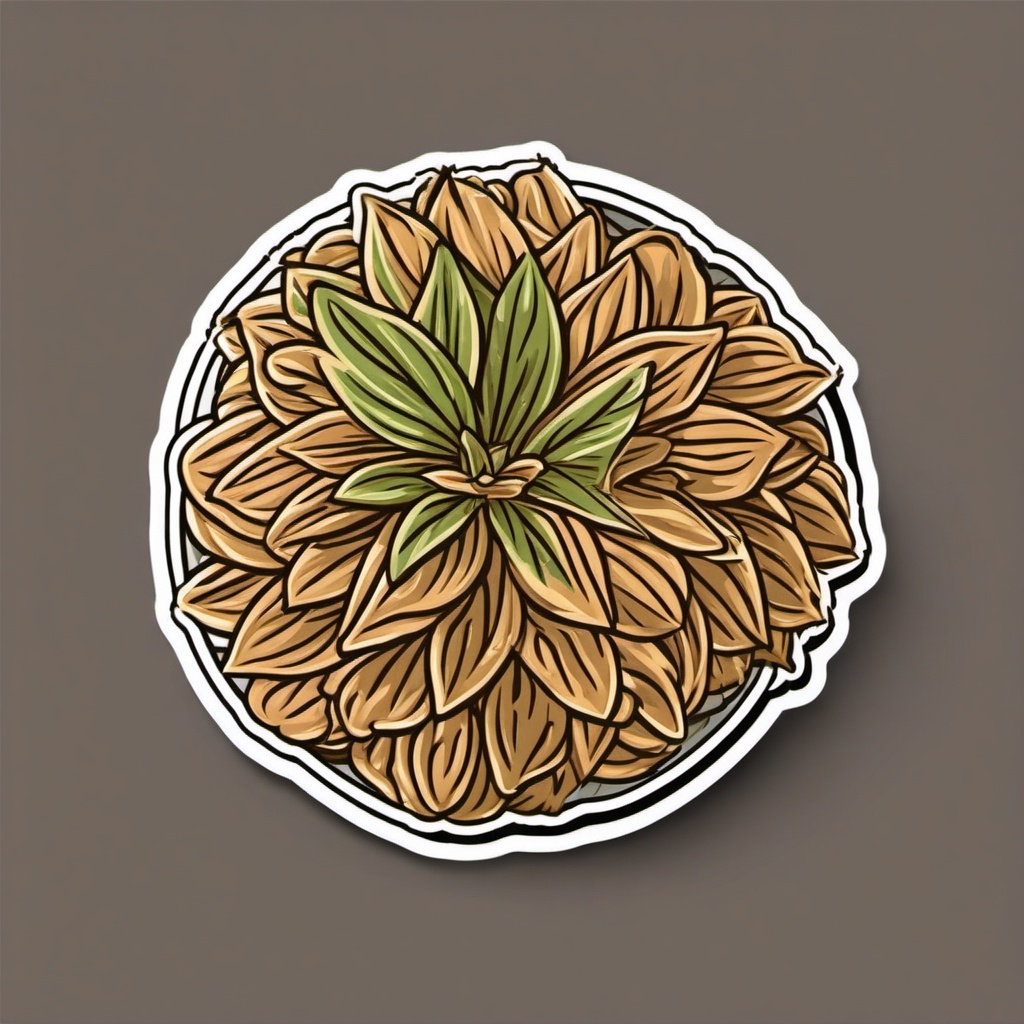 Ajwain Sticker - Enhance your recipes with the aromatic and thyme-like flavor of ajwain seeds, , sticker vector art, minimalist design