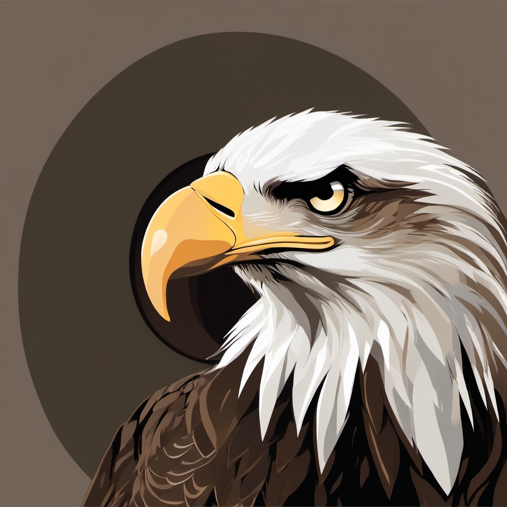 Eagle clipart - eagle holding a branch in its talons  