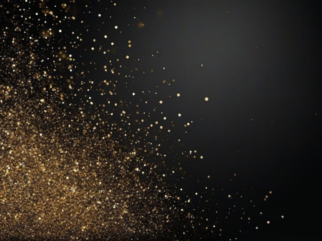 Glitter Background Black And Gold  