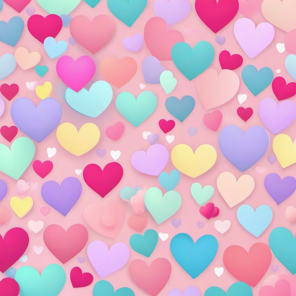 Heart Background Wallpaper - pastel heart background  