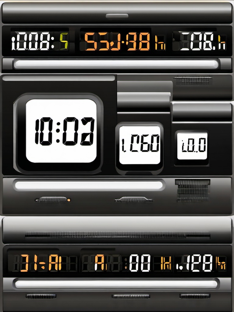 Clock clipart - digital clock displaying the time  