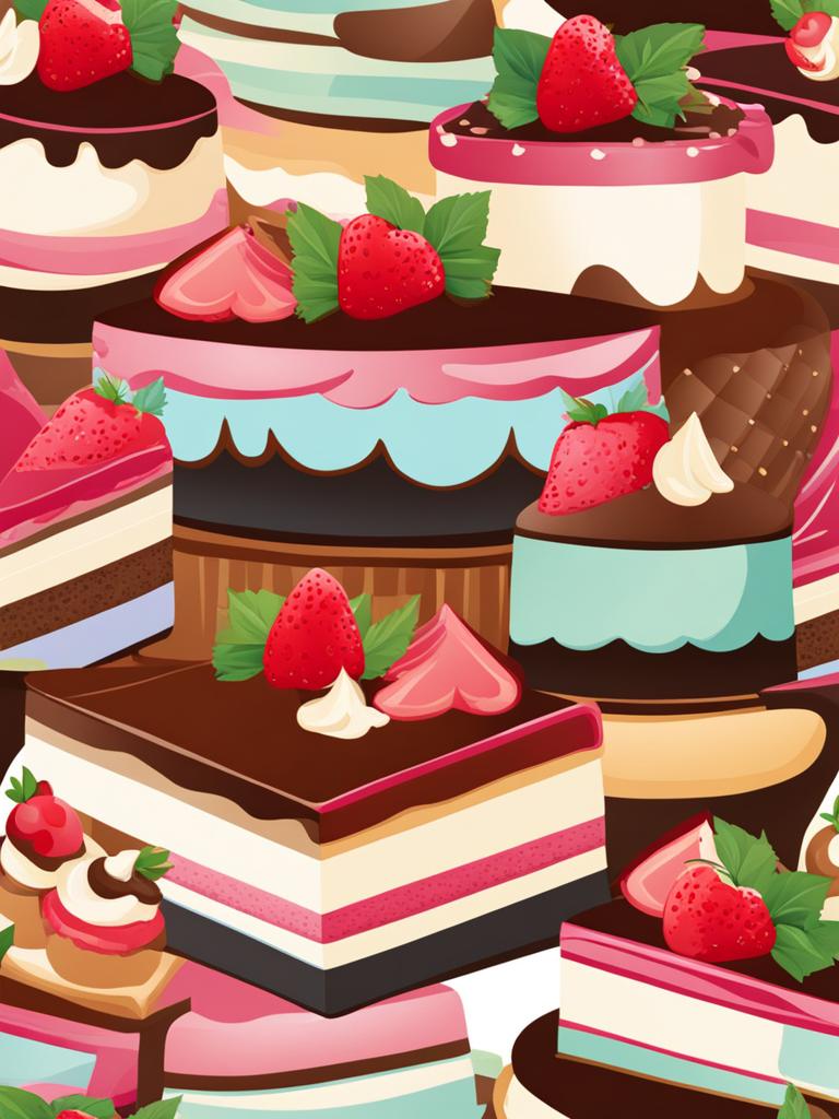 cake clipart - a sweet and delectable cake illustration. 