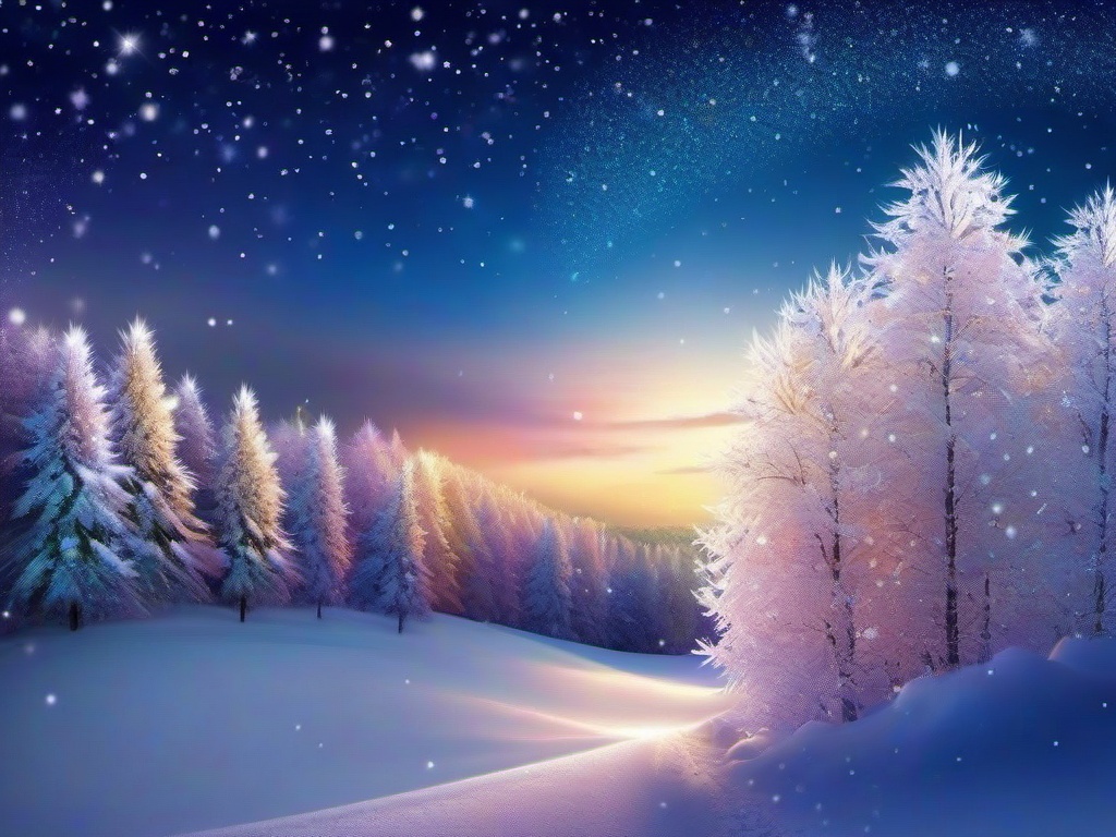 Winter Glitter Wallpaper  