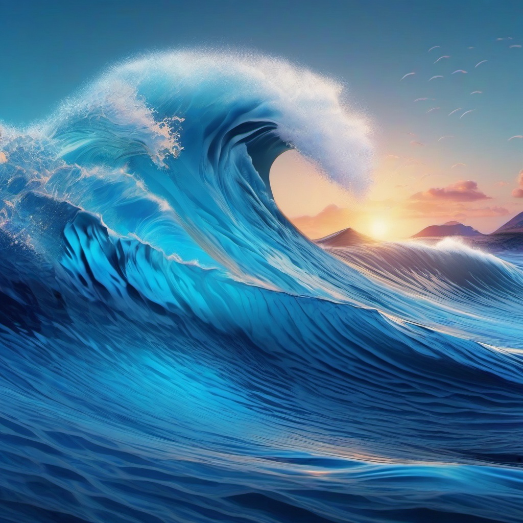 Wave Background Wallpaper - blue wave wallpaper aesthetic  