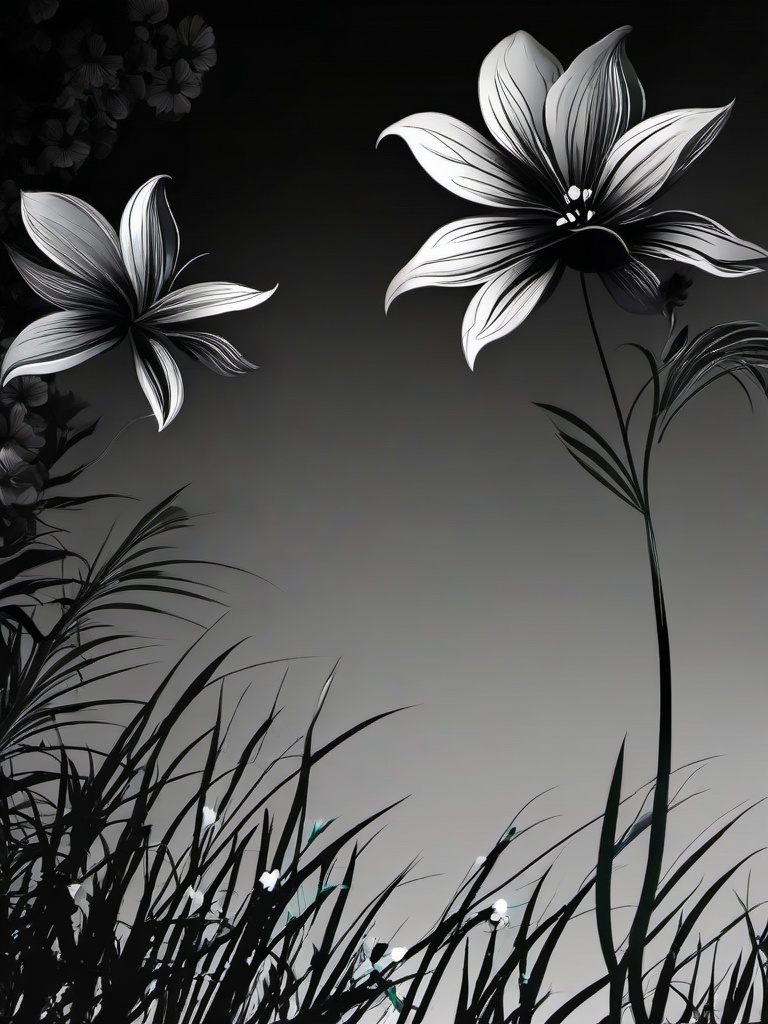 Wallpaper Dark Flower  ,desktop background wallpaper