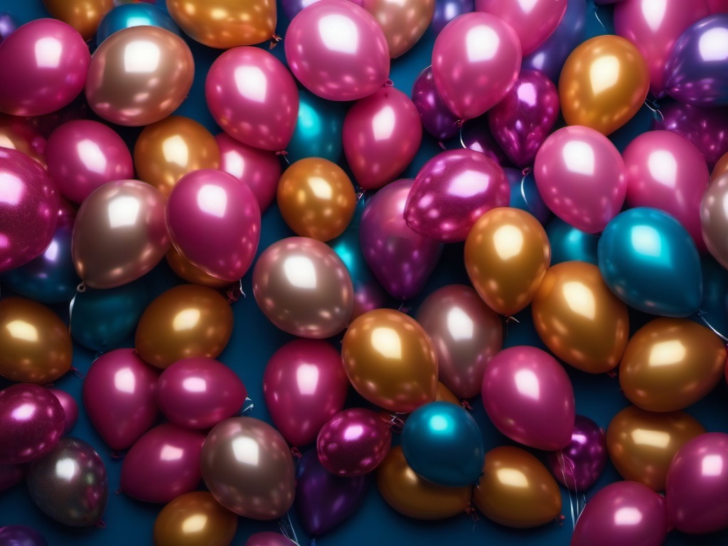 Glitter Balloons Background  