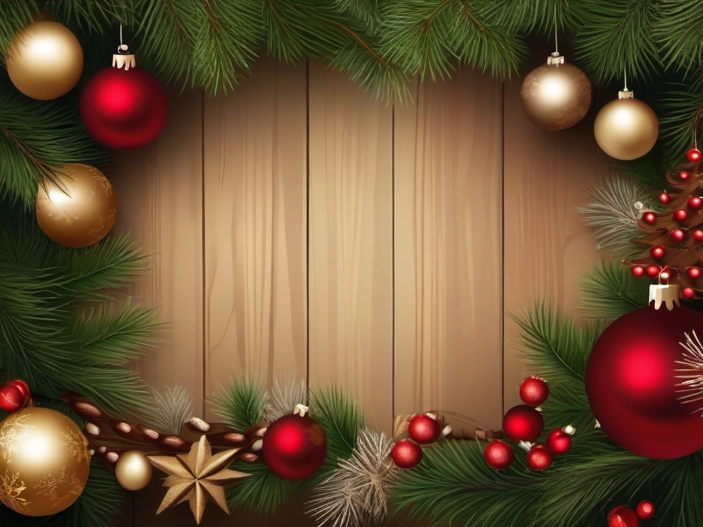 Christmas Background Rustic  