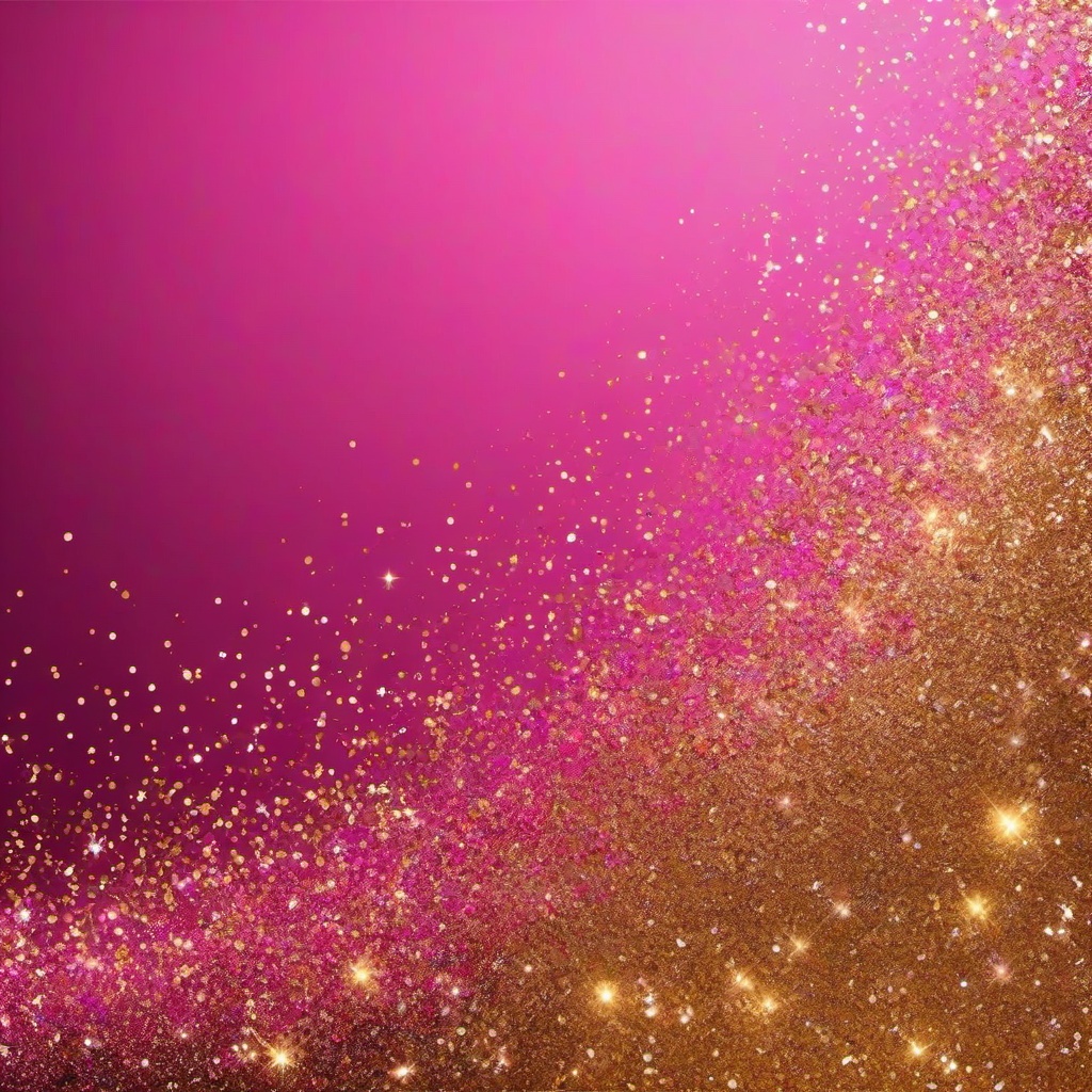 Glitter background - pink background with gold glitter  