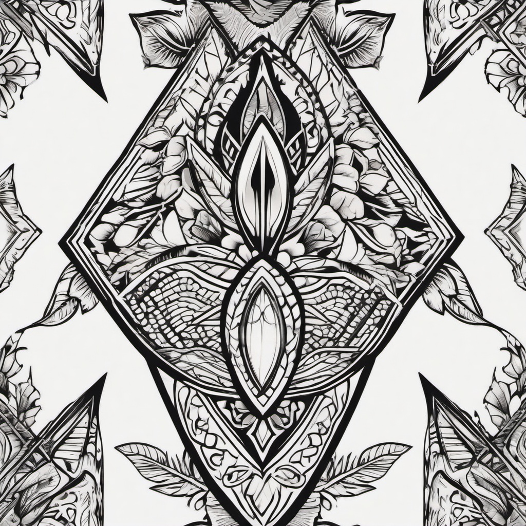 arrowhead tattoo drawing  vector tattoo design