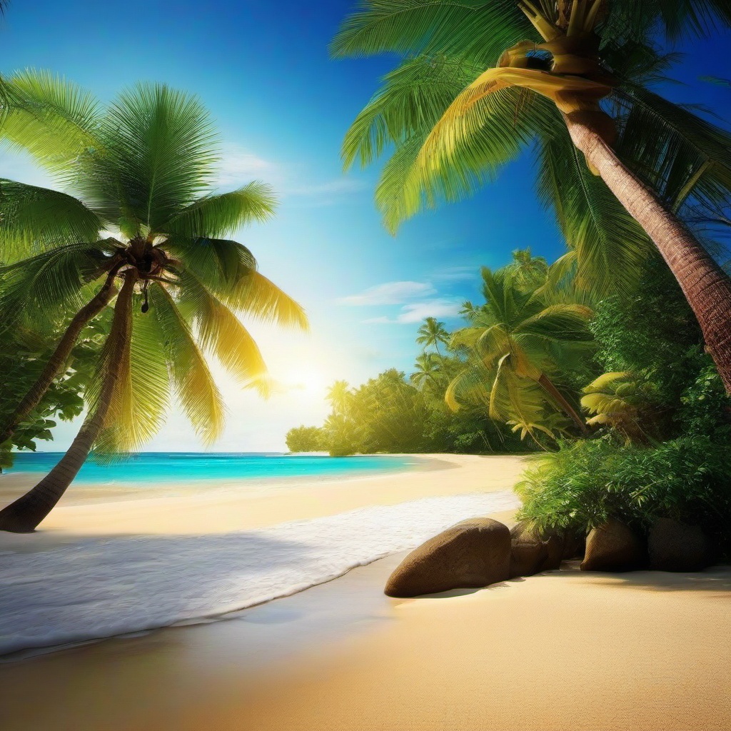 Beach Background Wallpaper - tropical beach screensavers free downloads  