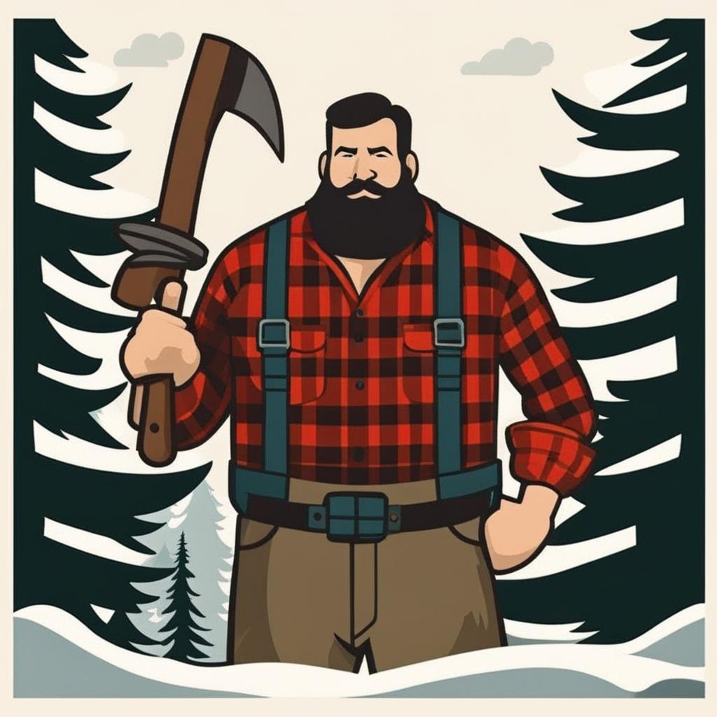 paul bunyan - the giant lumberjack of american folklore, known for his massive feats in the wilderness. 