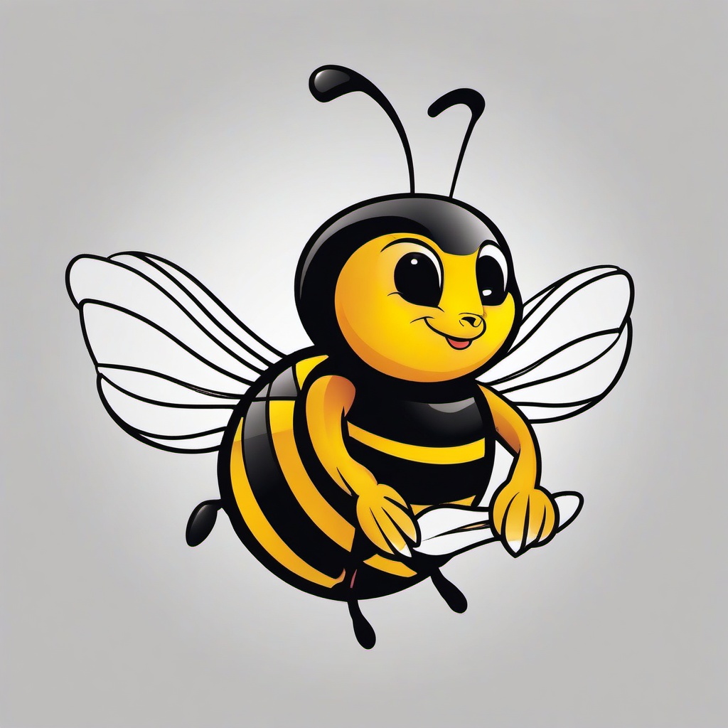 cute bee tattoo  vector tattoo design