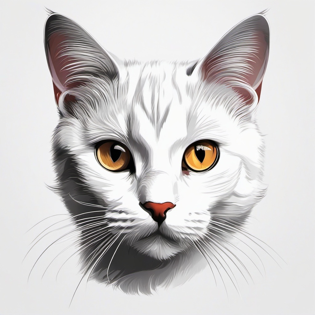 Cat Background Wallpaper - cat drawing white background  