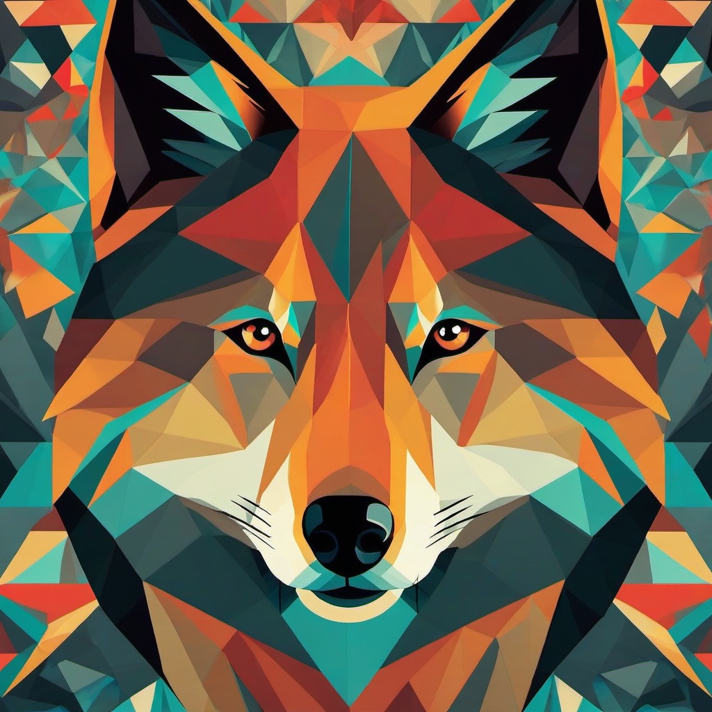 Geometric Background - geometric wolf wallpaper  