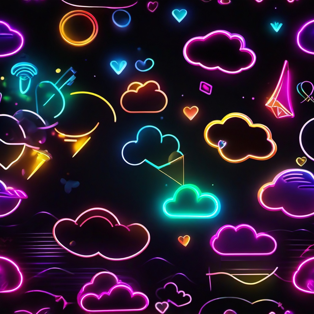 Neon Background Wallpaper - neon cute wallpaper  