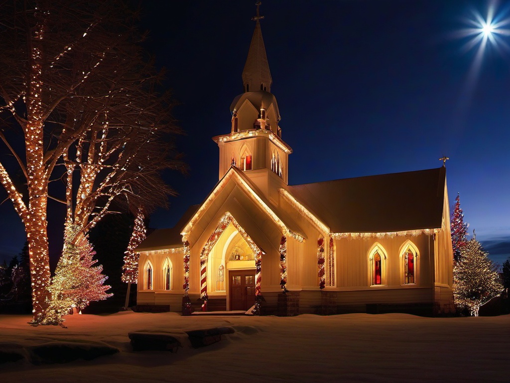 Christmas Church Wallpaper  