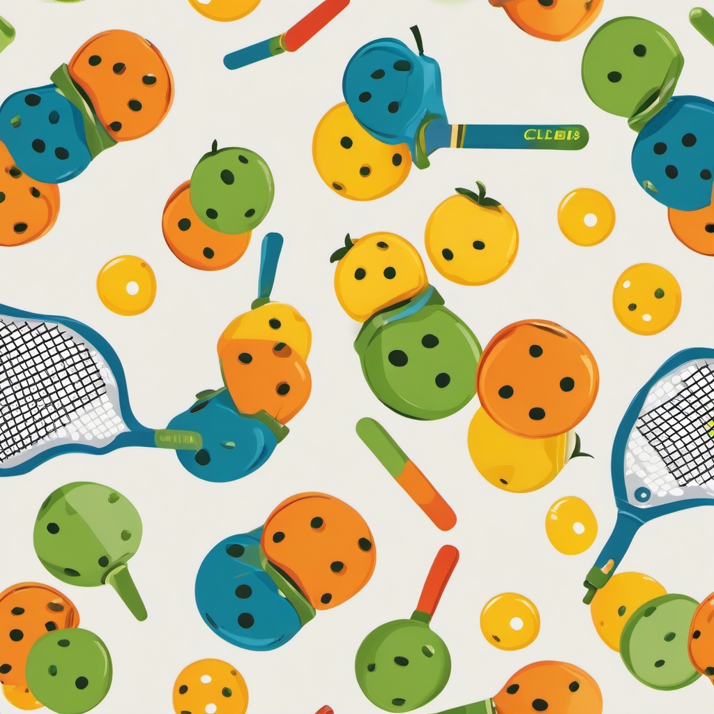 Pickleball clipart - funny pickleball meme illustration  color,minimalist,vector clipart