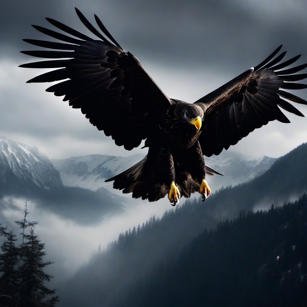 Black Eagle Wallpaper 4K  ,desktop background wallpaper