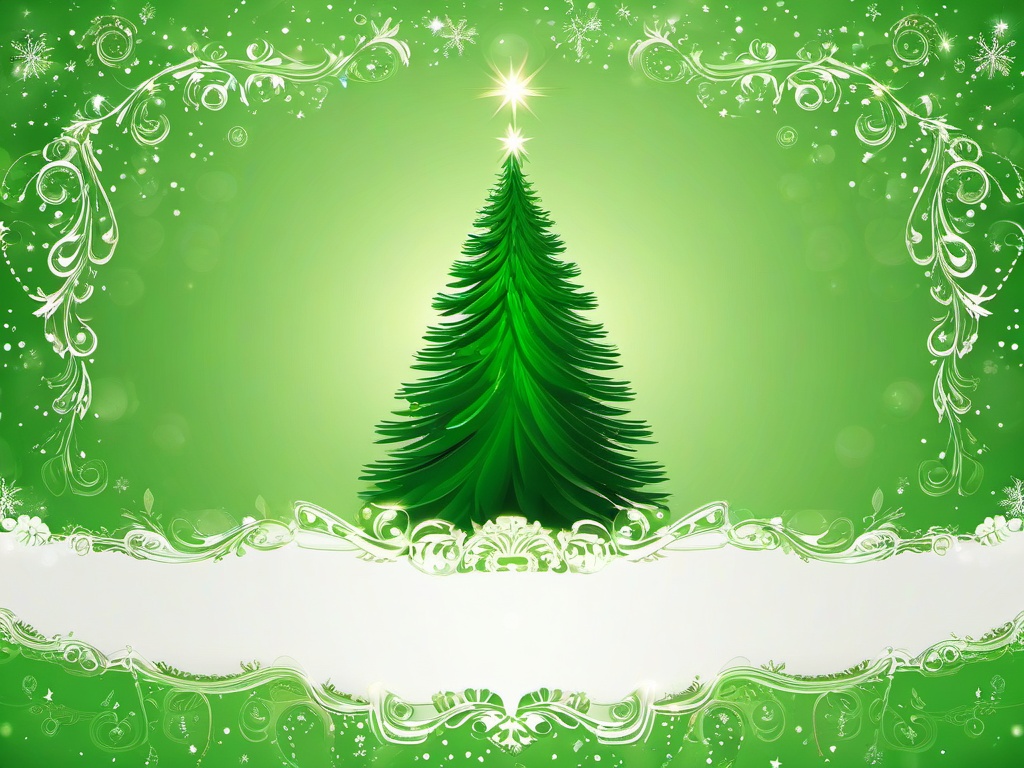 Green Christmas Wallpaper  