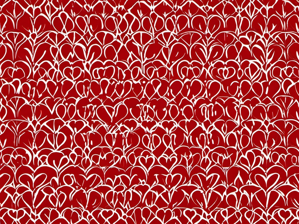 Heart Wallpaper Red - Bold red wallpaper with a heart motif.  background wallpaper