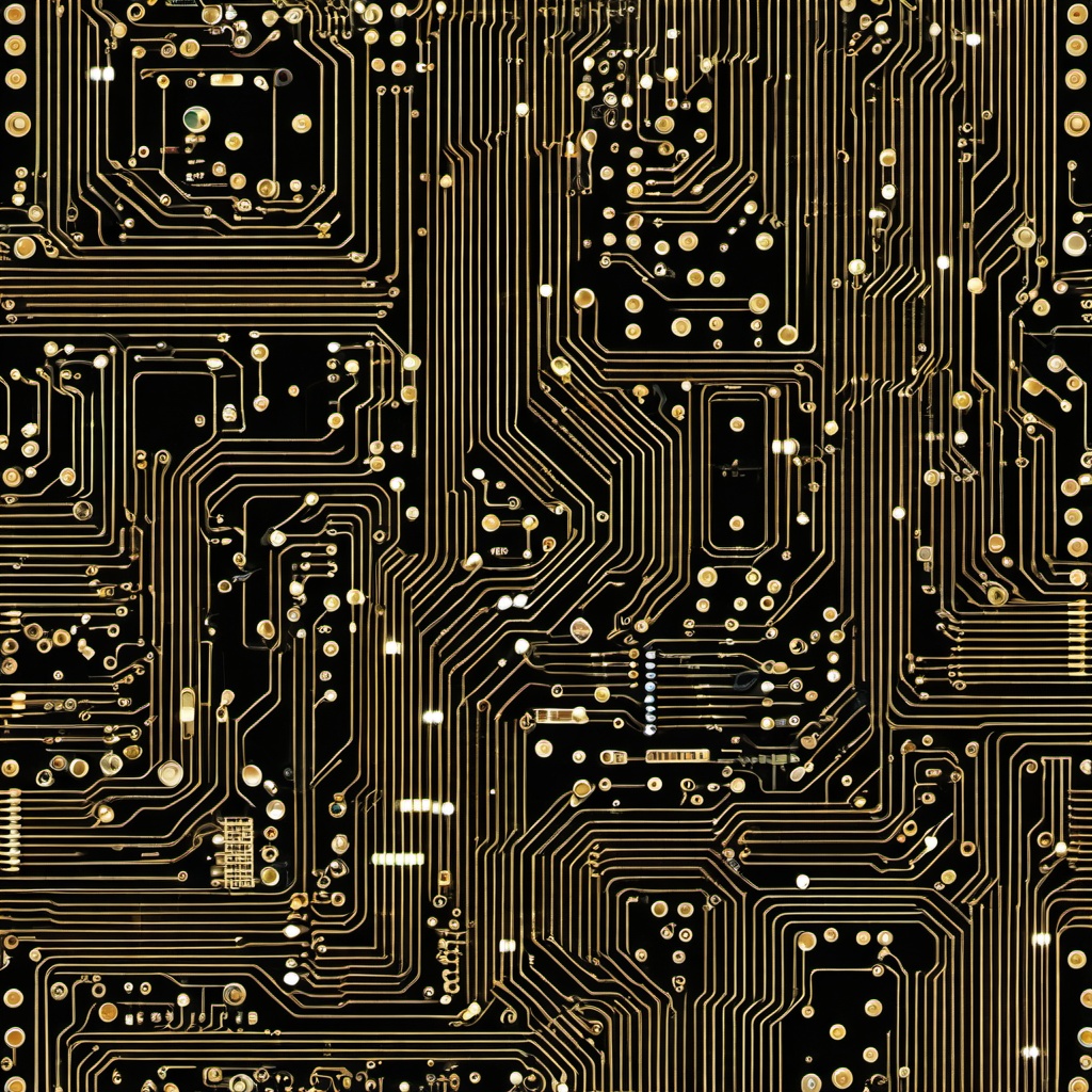 Computer Circuit Board clipart - Computer circuit board and electronics, ,vector color clipart,minimal