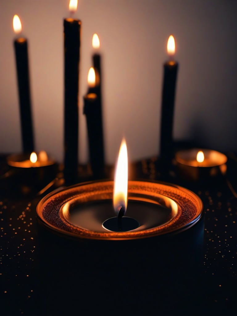 Black Candle Wallpaper 4K  ,desktop background wallpaper