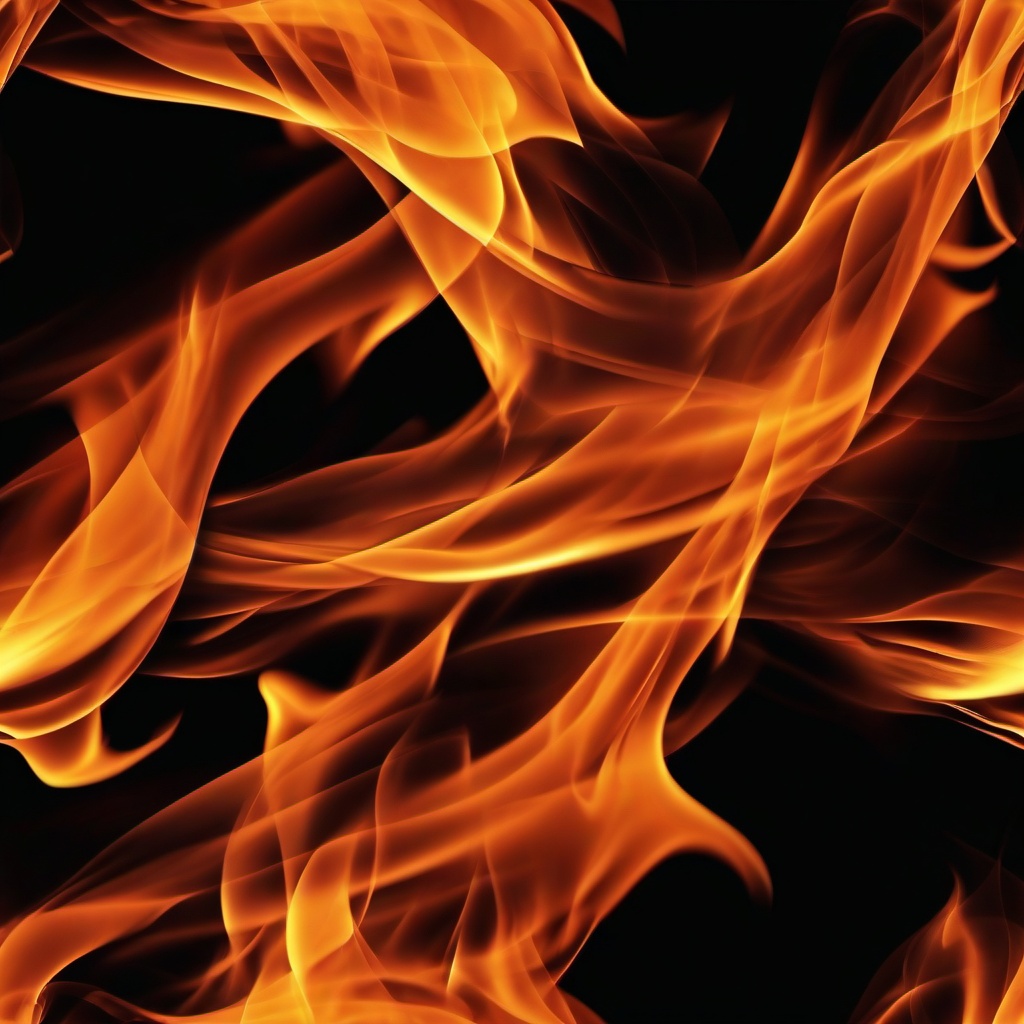 Fire Wallpaper - Fiery flames with dark smoky edges  background wallpaper