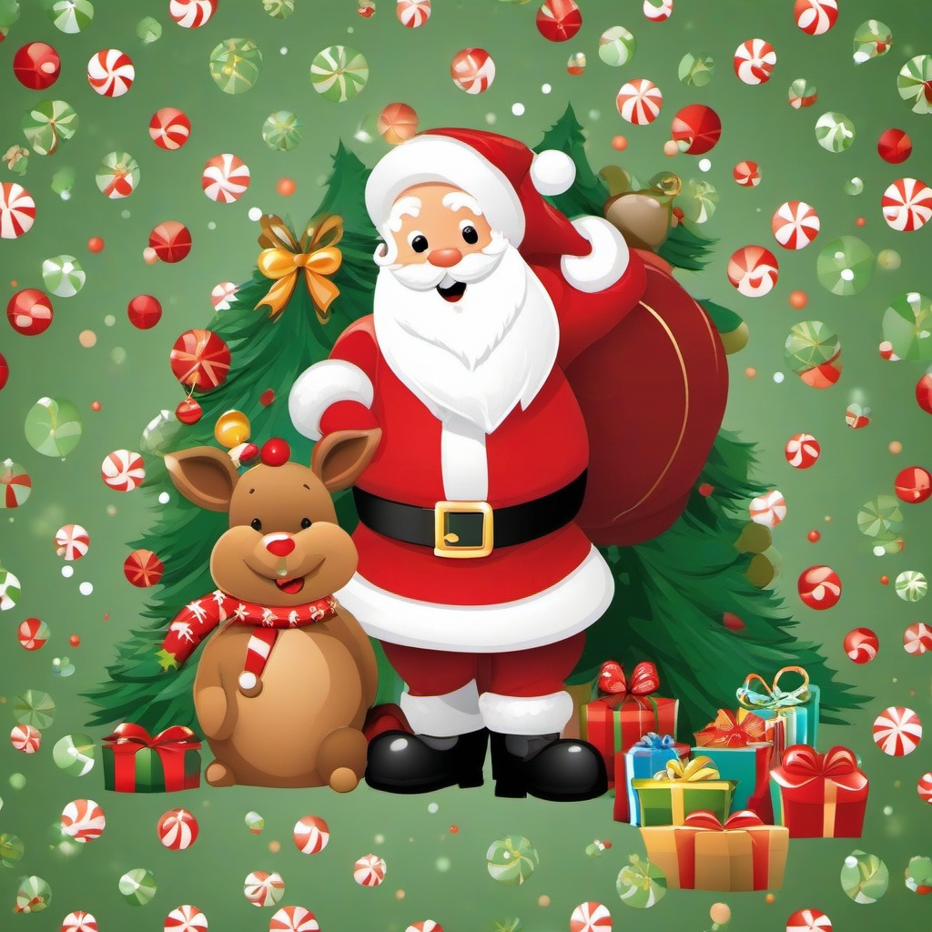 Christmas Background Wallpaper - funny santa background  