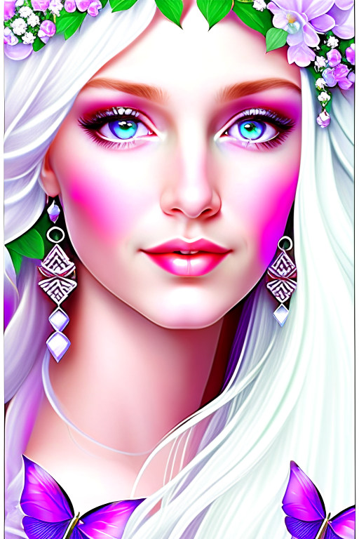 elf clipart - seraphina, an elegant and ethereal elven maiden. 