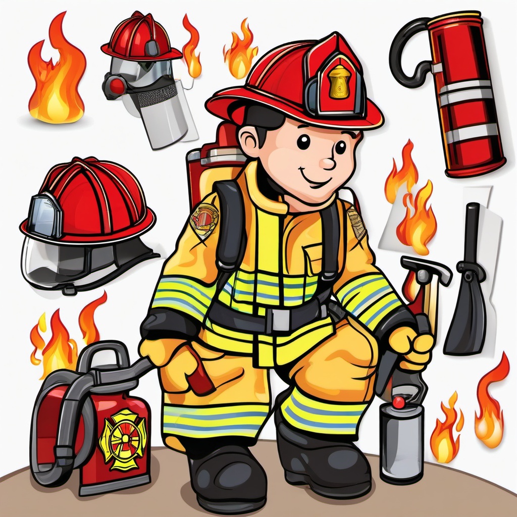 Fire Fighter  clipart