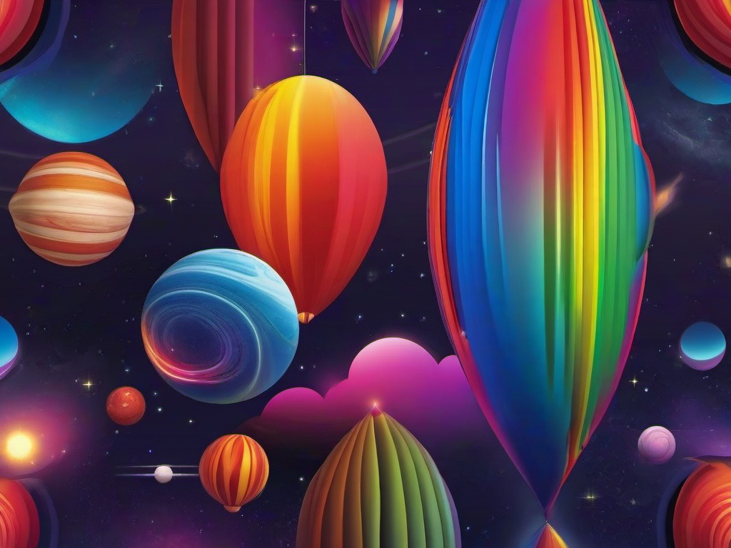 Rainbow Planet Wallpaper  