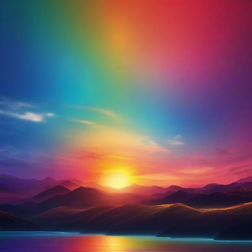 Rainbow Background Wallpaper - rainbow sunset background  