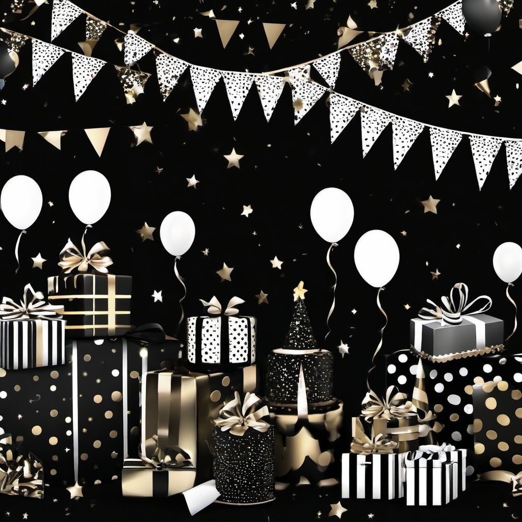 Birthday Background Wallpaper - black birthday backdrop  