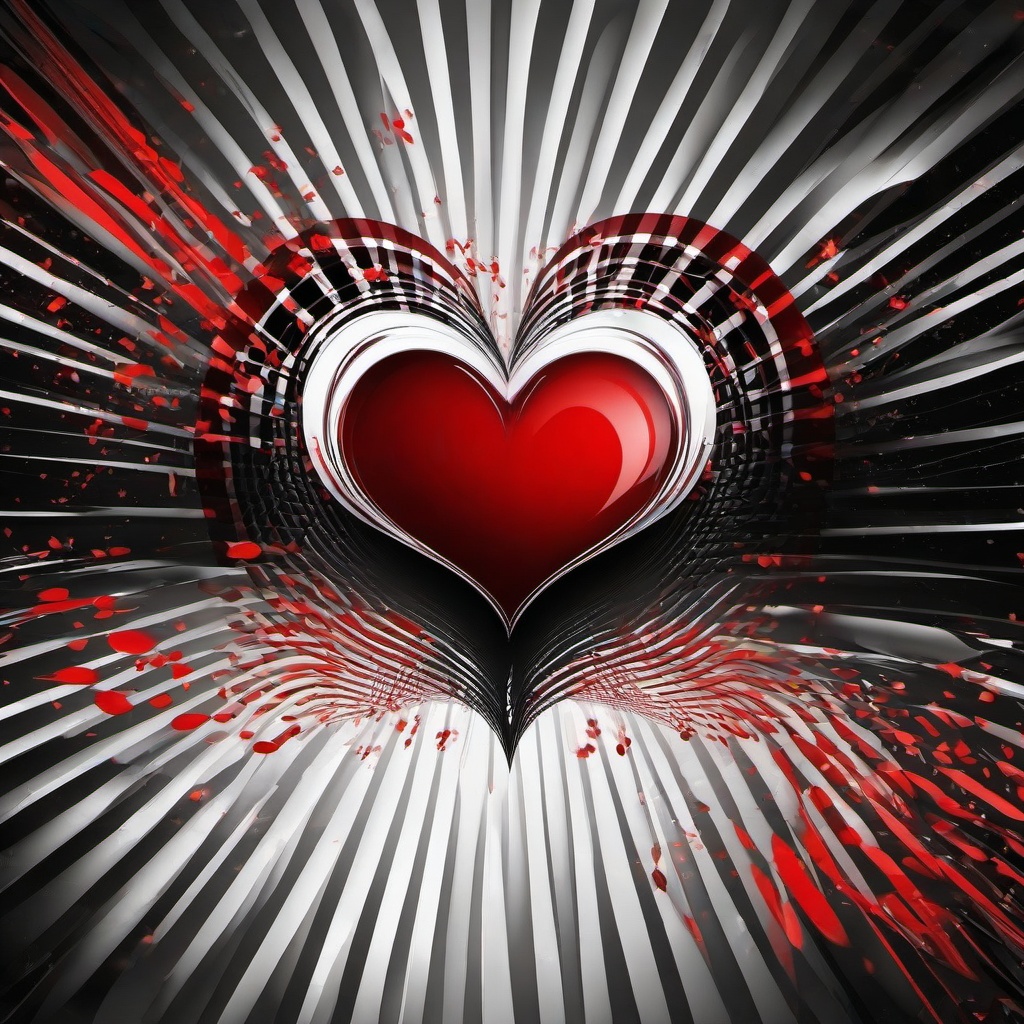 Heart Background Wallpaper - red heart with a black background  