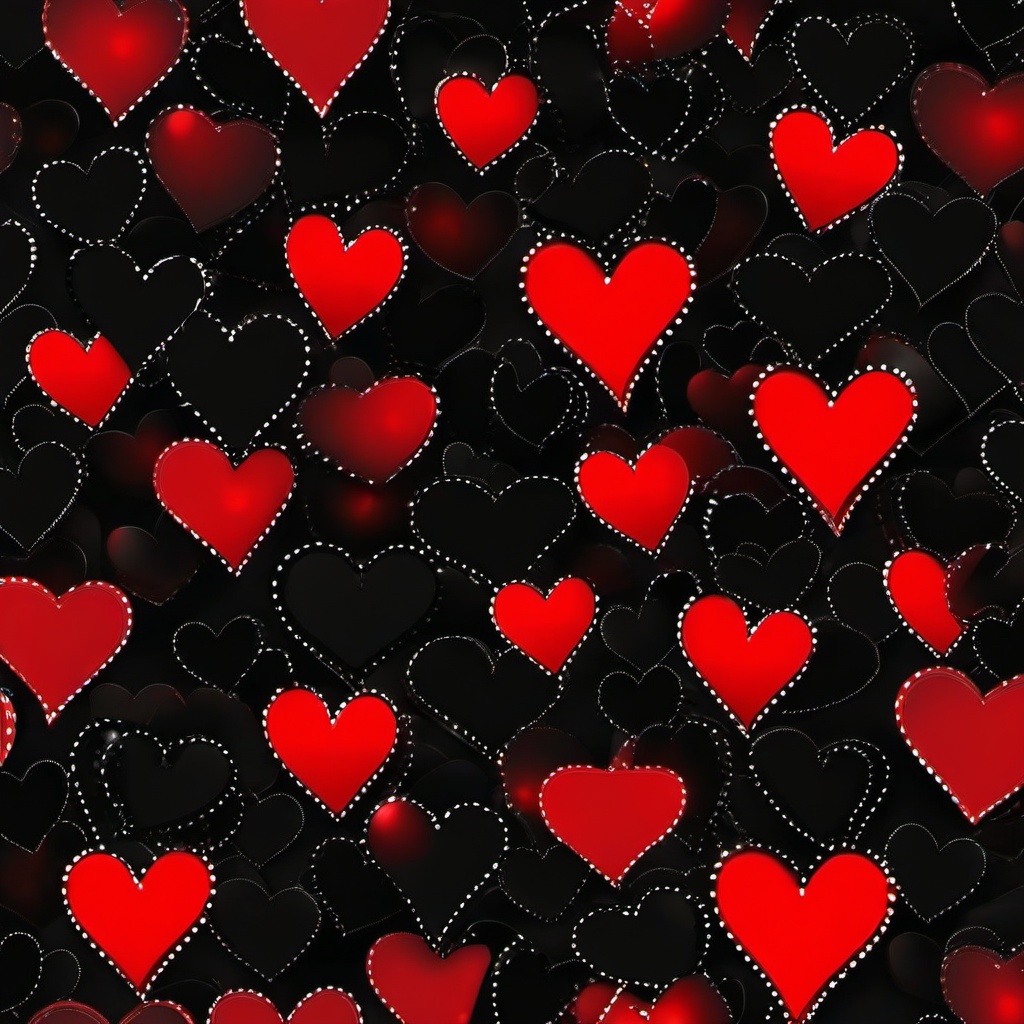 Heart Background Wallpaper - black background red heart  