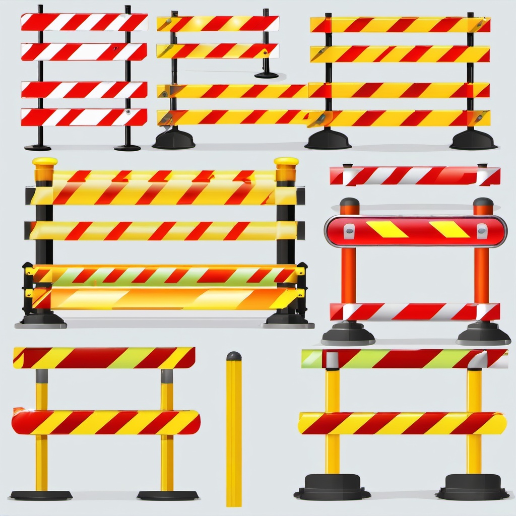 Safety Barriers clipart - Barriers for safety., ,vector color clipart,minimal