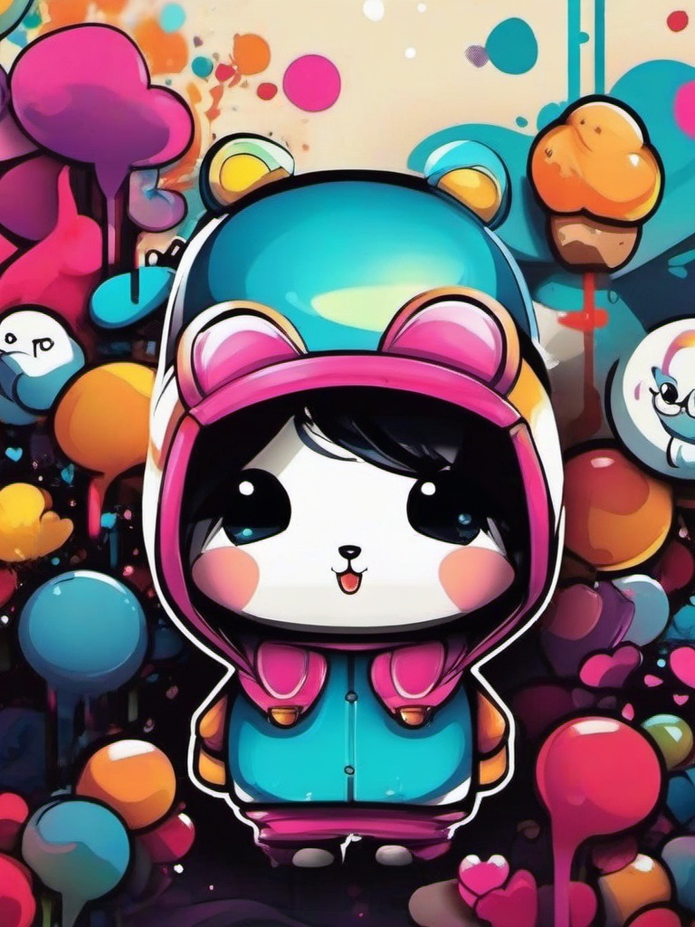 cute graffiti wallpaper  ,mobile iphone background wallpaper